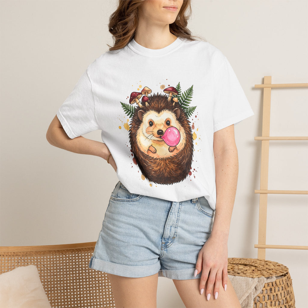Hedgehog Art Shirt Animals Vintage Unisex Gift Paint Tee product image 6