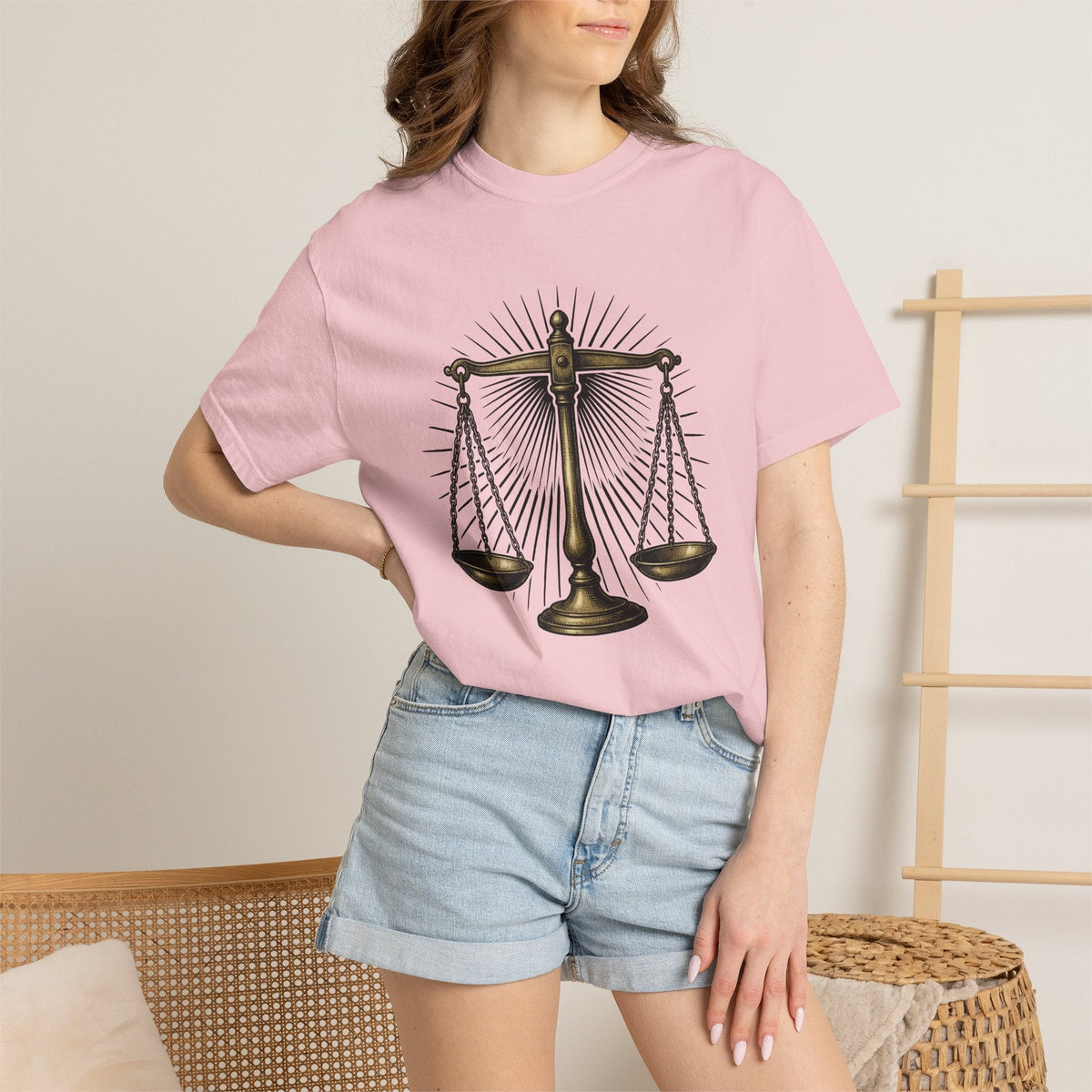 Justice Scales Shirt Lawyer Unisex Gift Vintage Tee Scale product image 12