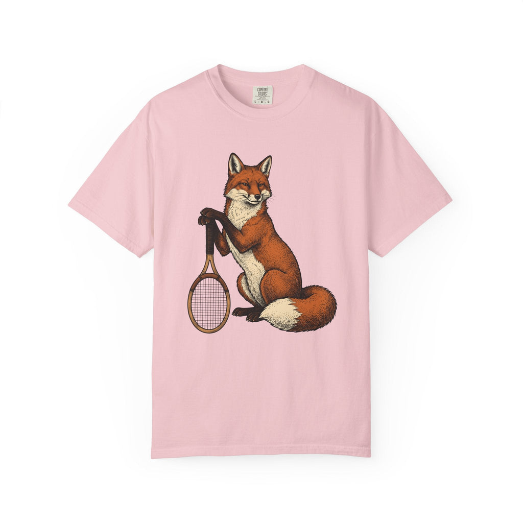 Fox Tennis Racquet Shirt Sports Fauna Unisex Gift Old product image 3