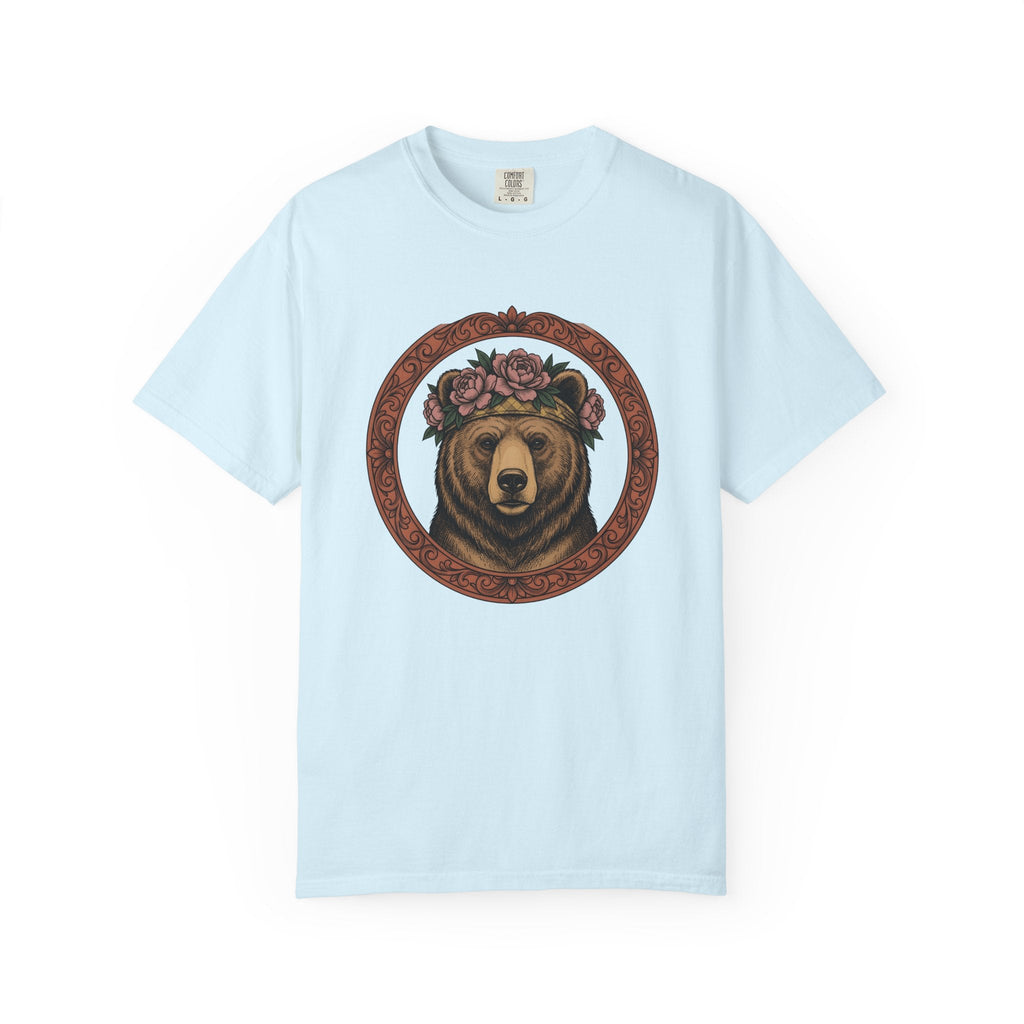 Bear Floral Crown Shirt Animals & Flowers Nature Unisex product image 2