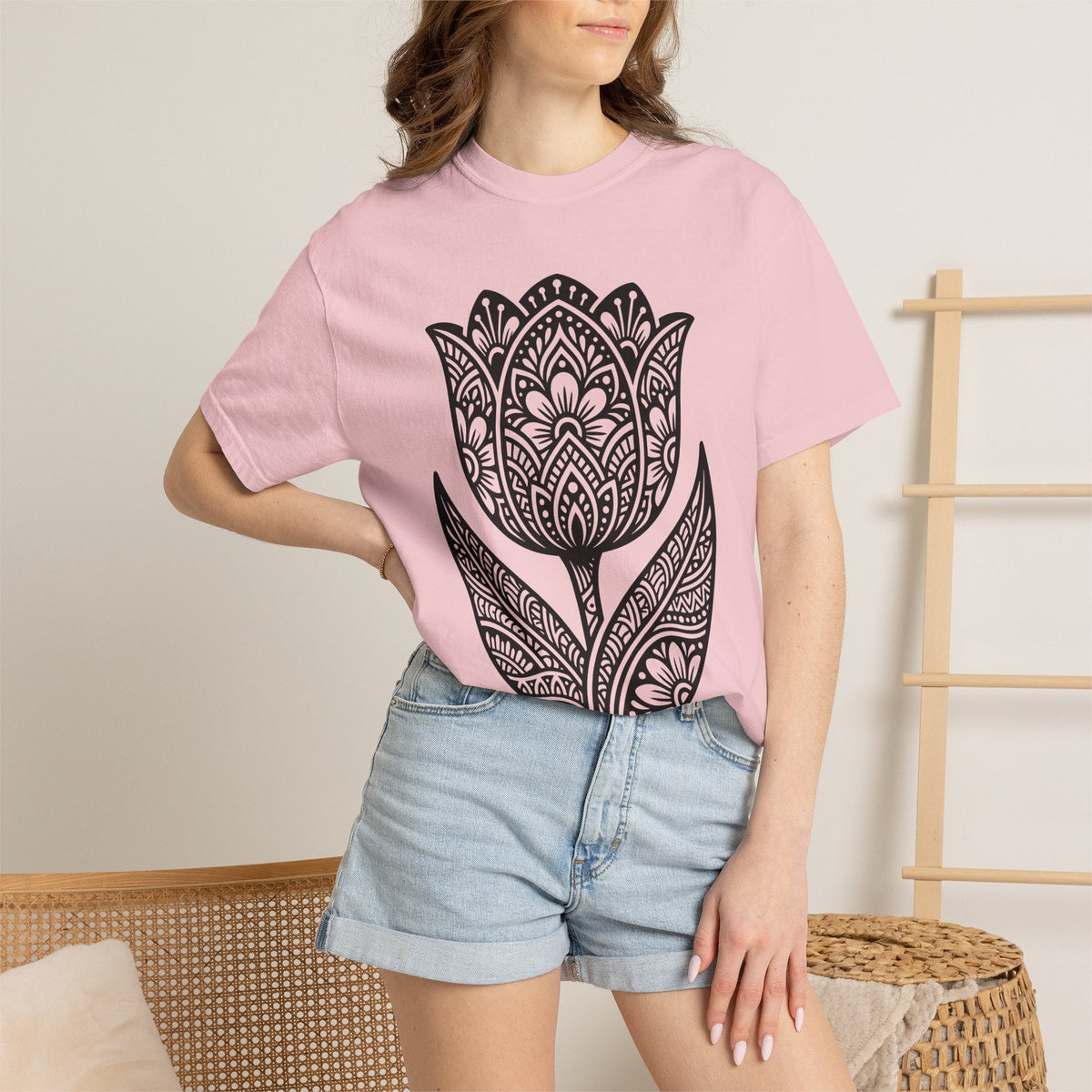 Tulip Flower Shirt Easter Floral Unisex Gift Boho Tee product image 12