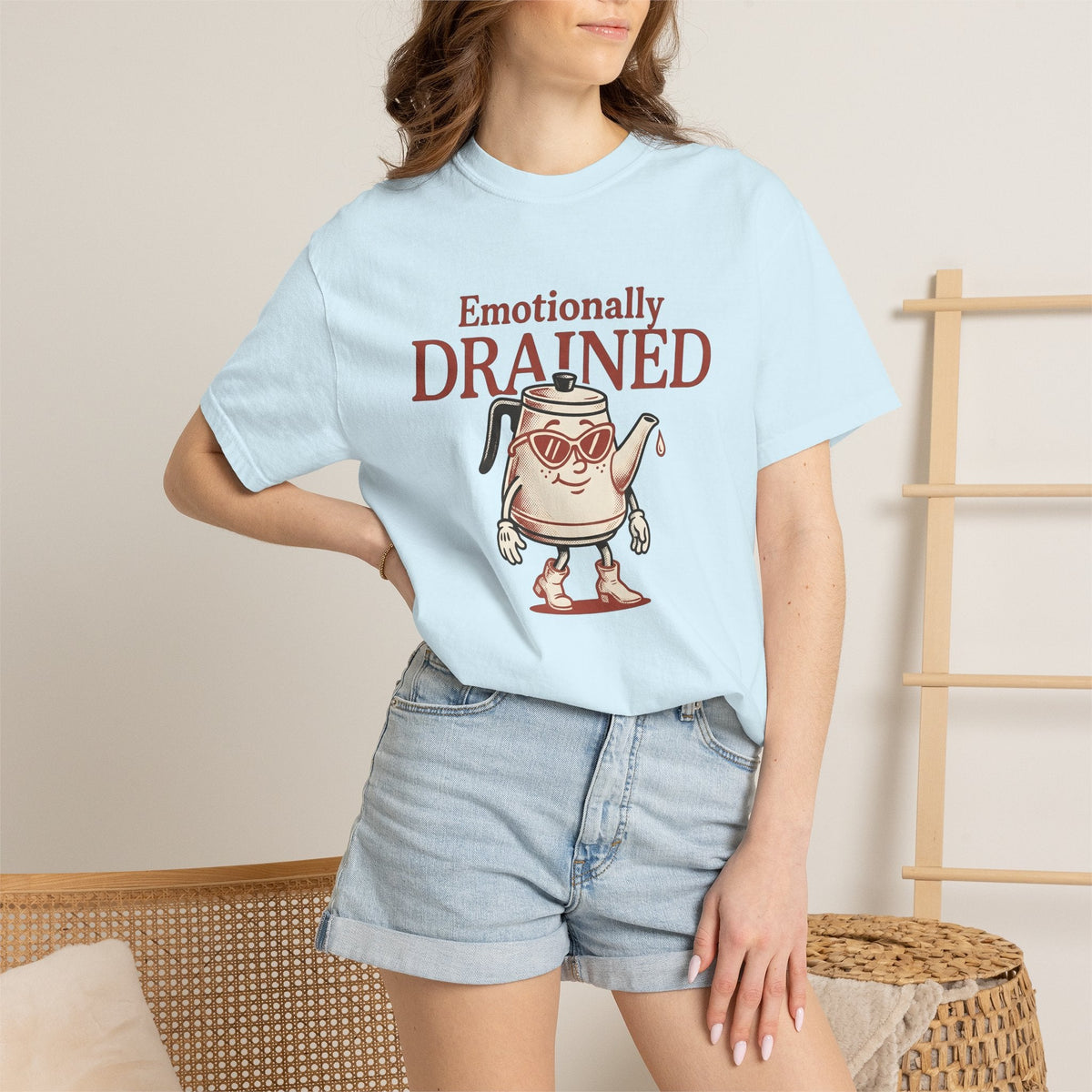 Kettle Illustration Shirt Coffee Comedy Unisex Gift Sketch Tee Teapot T-Shirt