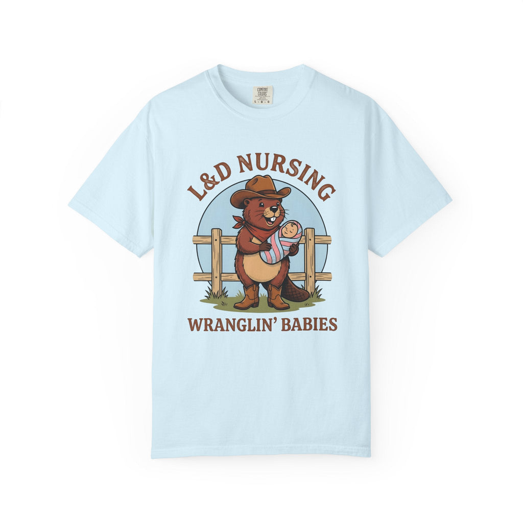 Cowboy Beaver Shirt Nurses Animal Gift Women Cartoon Tee product image 2