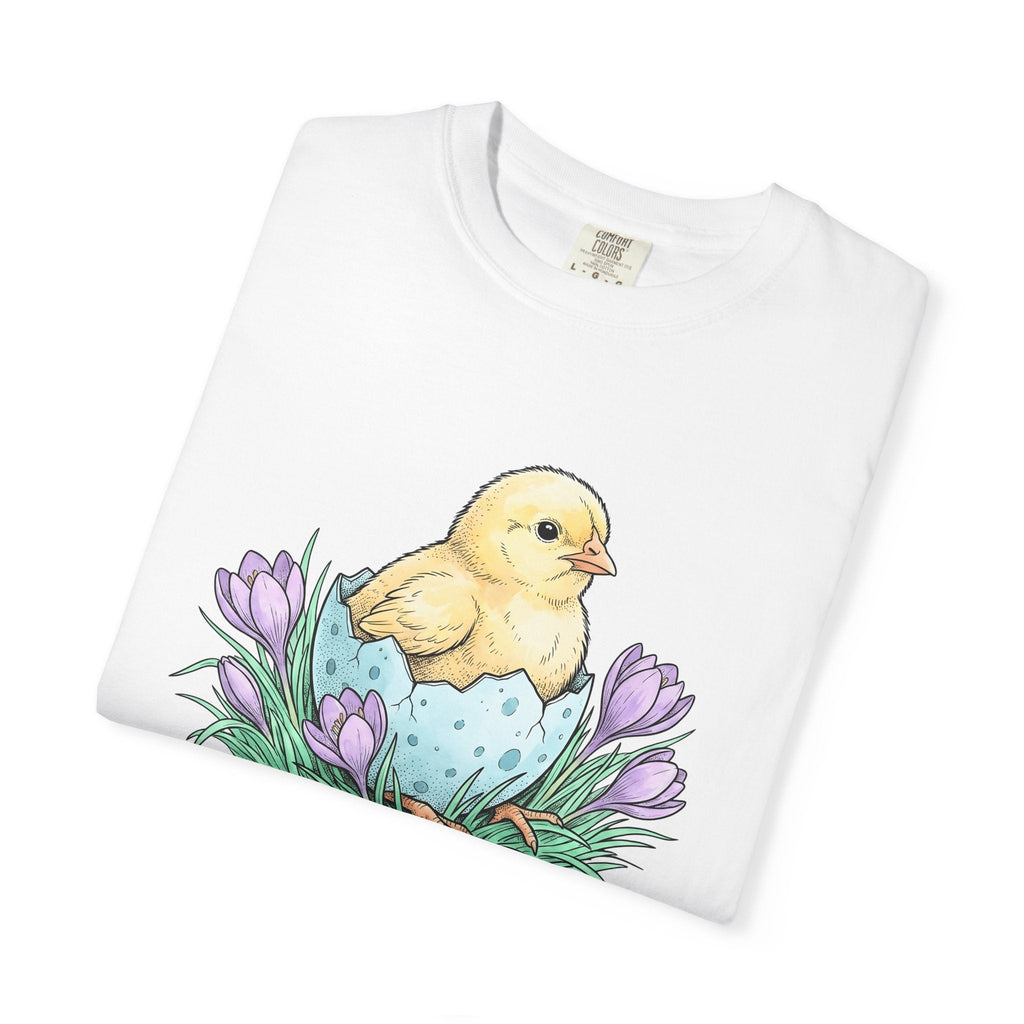 Chick Bird Shirt Easter Creature Gift Women Line Art Tee product image 5