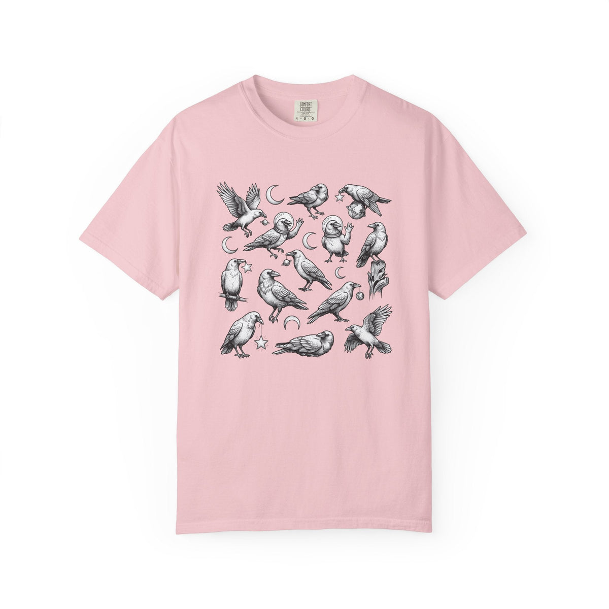 Raven Graphic Shirt Animals Gothic Unisex Gift Tattoo Style product image 3