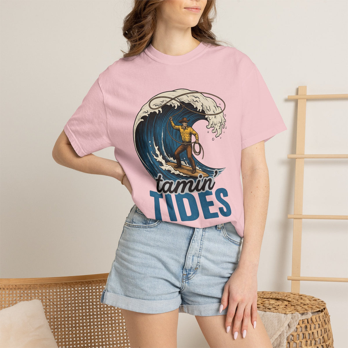 Cowboy Surfer Shirt Beach Unisex Gift Vintage Tee T-Shirt product image 12