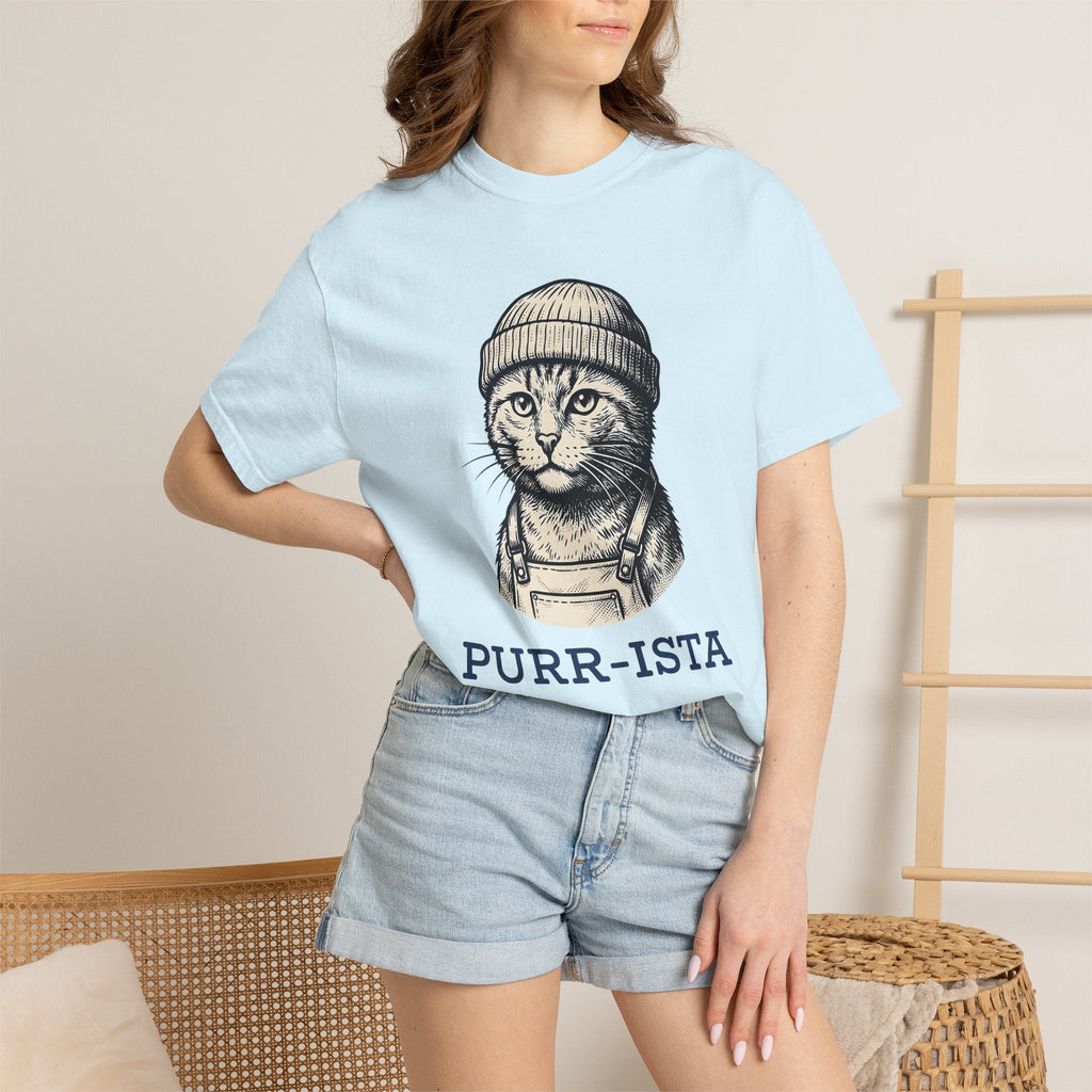 Feline Beanie Shirt Cat Mocha Gift Women Nostalgic Tee product image 9