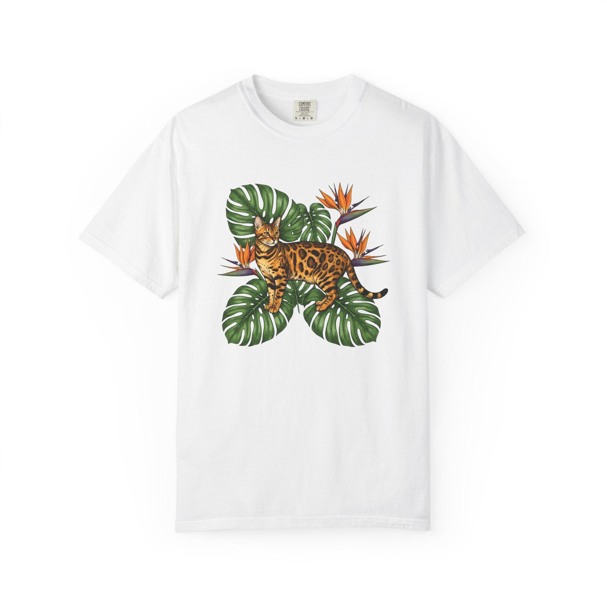 Bengal Kitten Shirt Cat Rainforest Gift Women Floral Tee product image 1