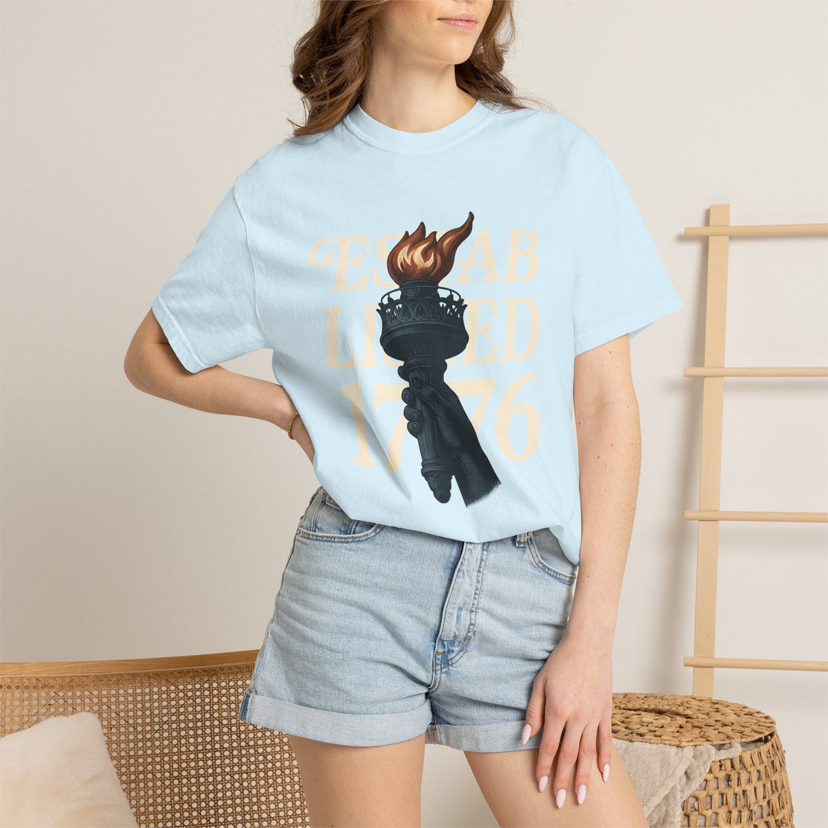 Freedom Flame Shirt America Revolution Unisex Gift Hand product image 9