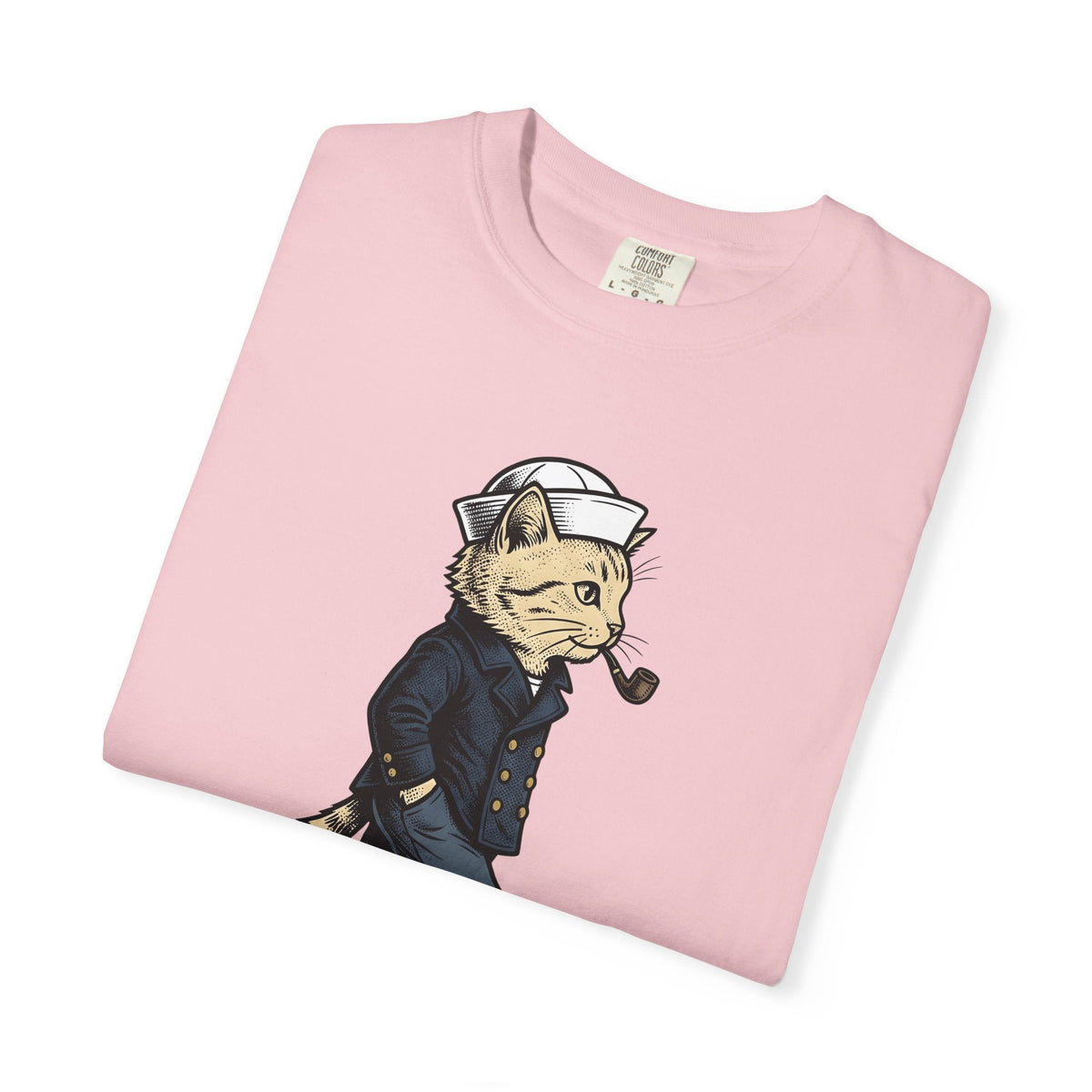 Sailor Cat Shirt Humor Unisex Gift Vintage Tee Kitty product image 11
