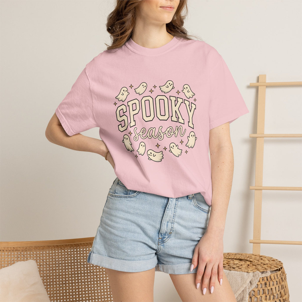 Cartoon Ghosts Shirt Halloween Spooky Unisex Gift Doodle product image 13