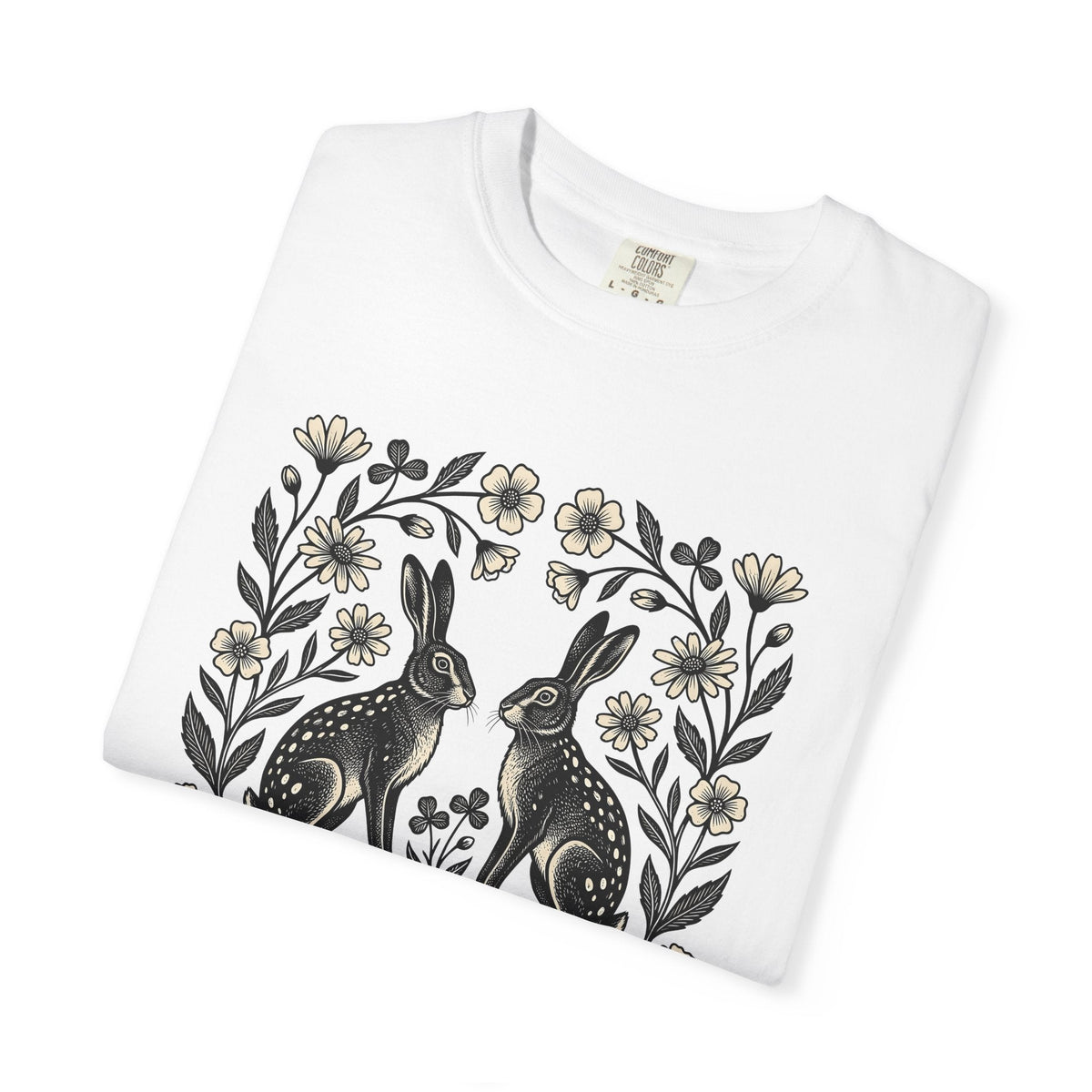 Bunny Bloom Shirt Animals & Flowers Plants Unisex Gift product image 5