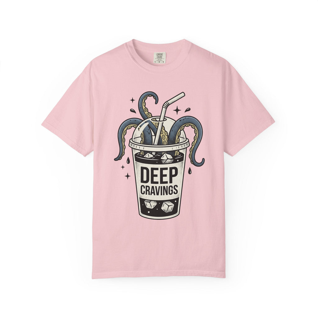 Octopus Cup Shirt Coffee Saltwater Unisex Gift Cartoon Tee Mug T-Shirt Coffee