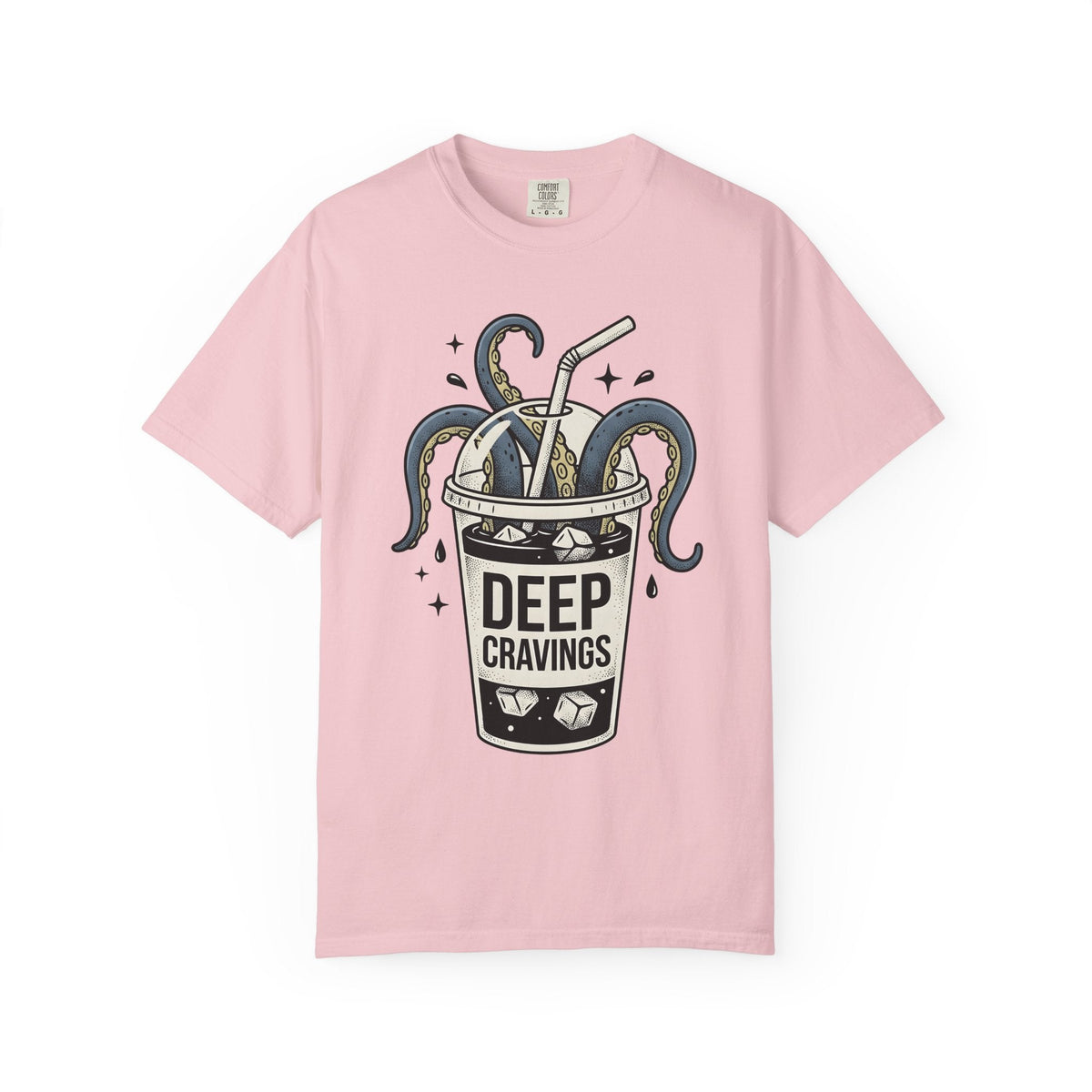 Octopus Cup Shirt Coffee Saltwater Unisex Gift Cartoon Tee Mug T-Shirt Coffee
