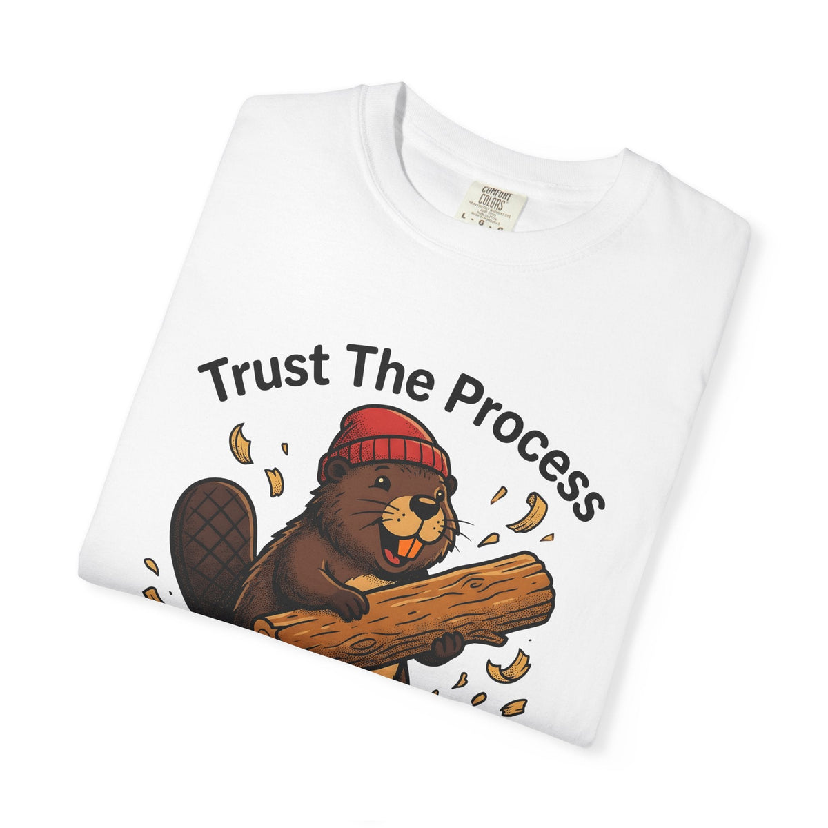 Beaver Log Shirt Funny Animal Unisex Gift Cartoon Tee Dam product image 5