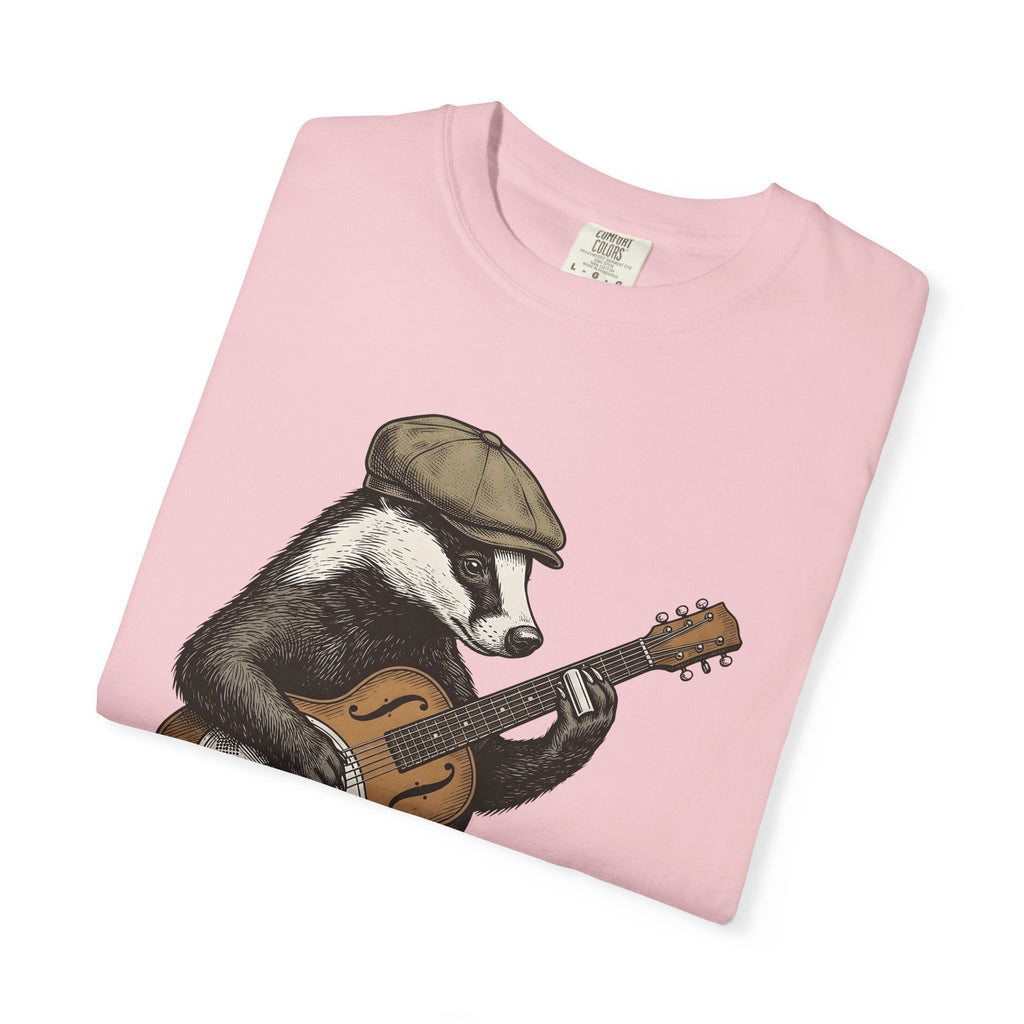 Badger Guitar Shirt Animals Melody Unisex Gift Antique Tee product image 11
