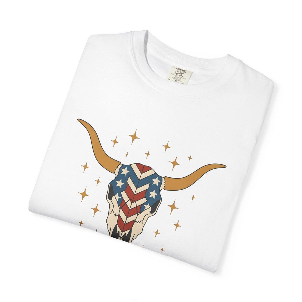 Longhorn Skull Shirt 4th Of July American Gift Women Tribal product image 6
