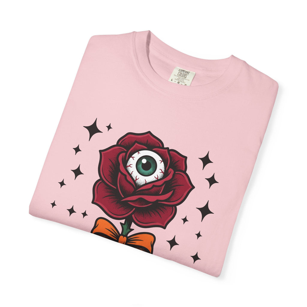 Eyeball Rose Shirt Halloween Gothic Unisex Gift Tattoo Tee product image 11