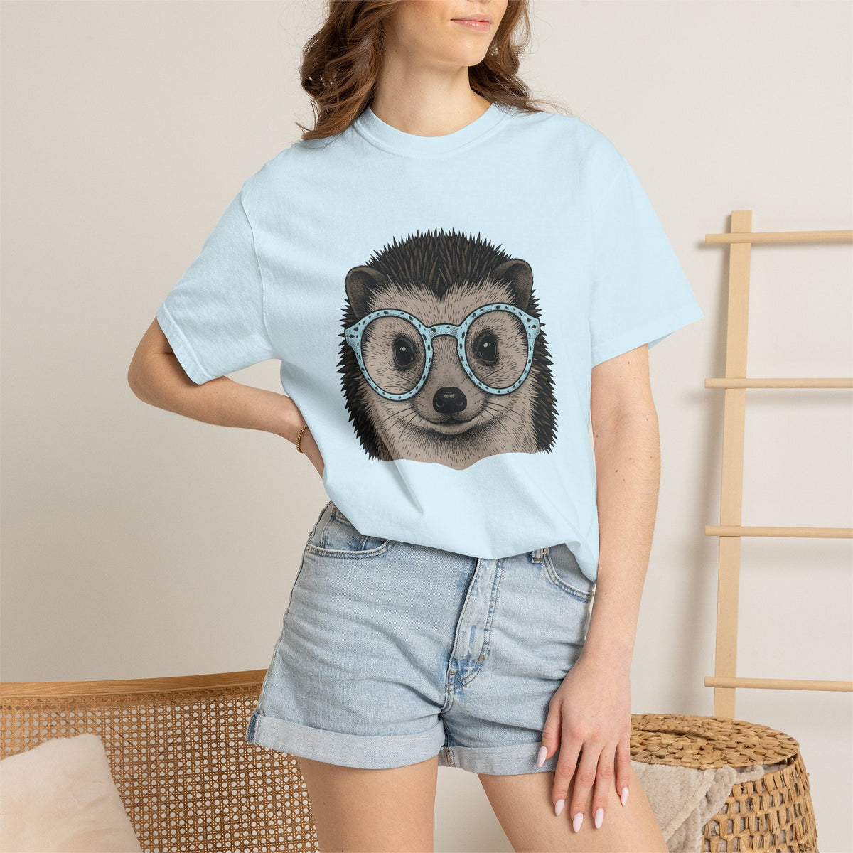 Hedgehog Face Shirt Easter Pets Unisex Gift Line Art Tee product image 9