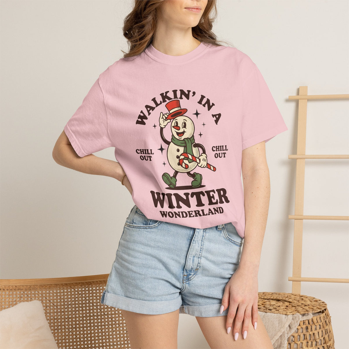 Snowman Peppermint Stick Shirt Christmas Cold Season Unisex product image 12