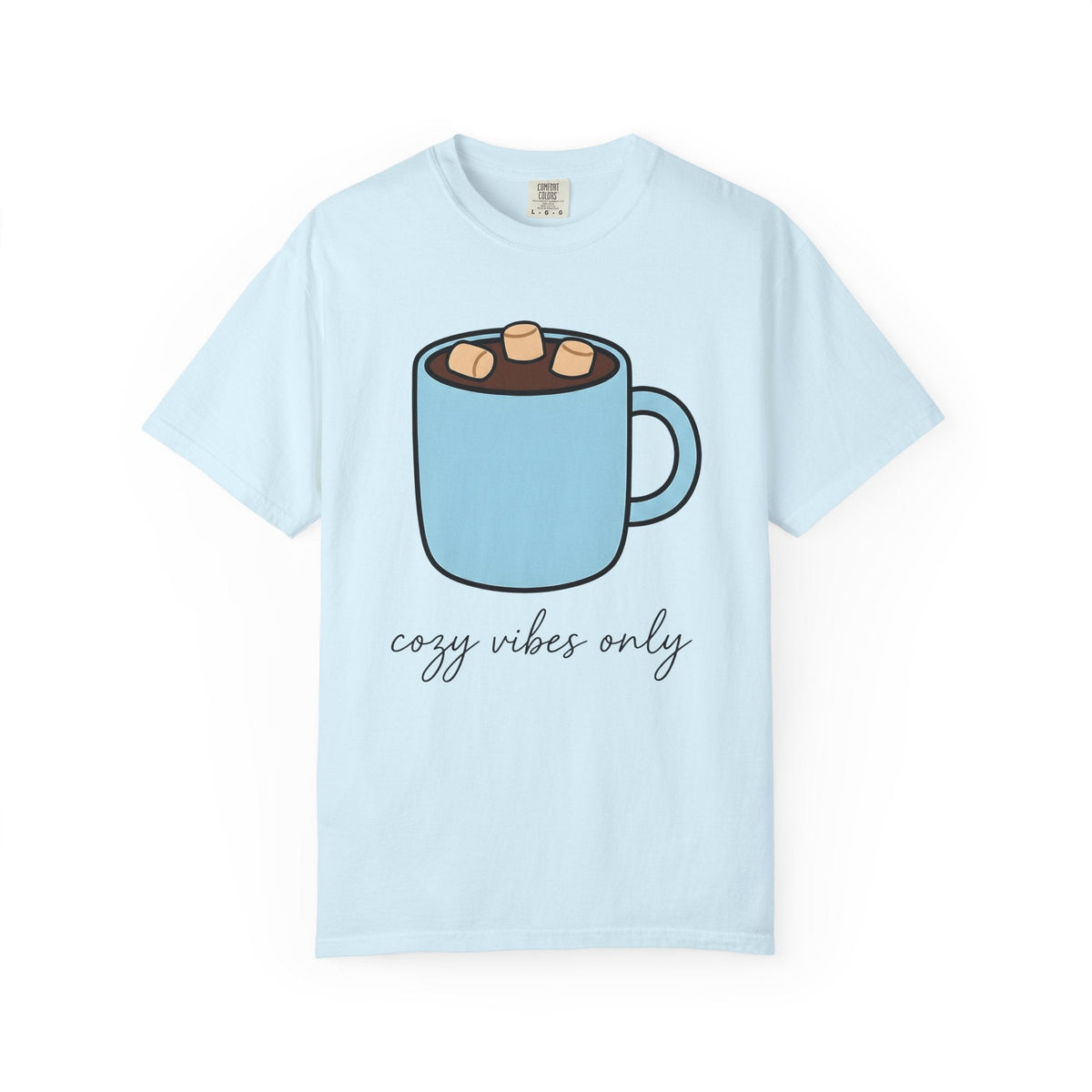Warm Chocolate Mug Shirt Drinks Snug Unisex Gift Line Art Tee Hot Chocolate