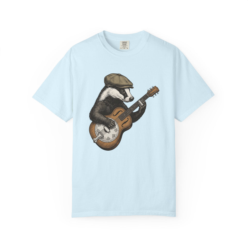 Badger Guitar Shirt Animals Melody Unisex Gift Antique Tee product image 2