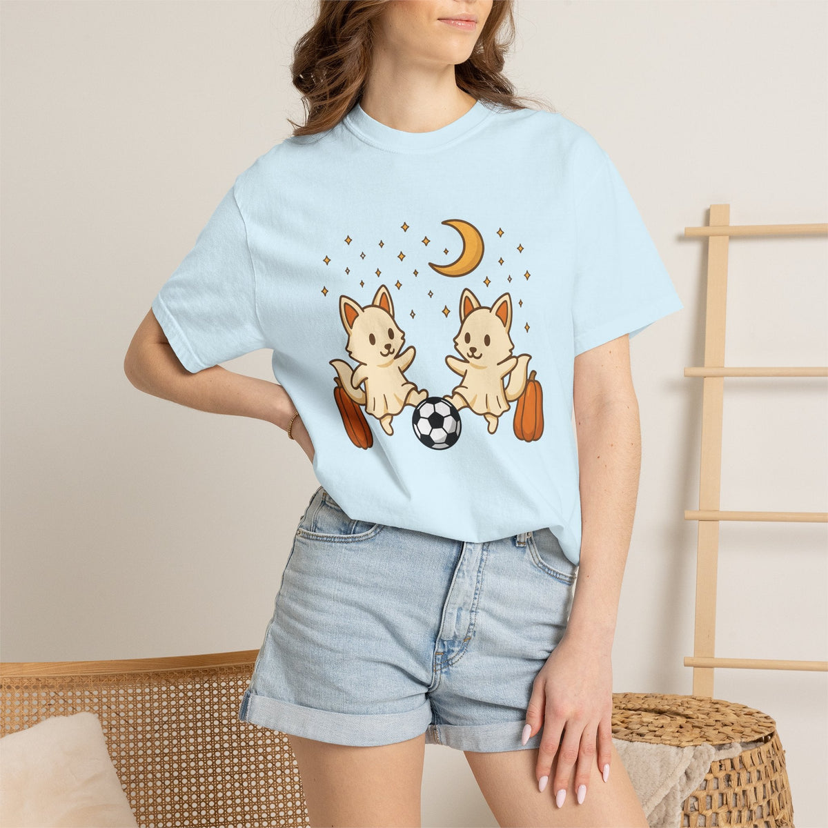 Fox Football Shirt Sports Holiday Gift Women Cute Tee product image 9