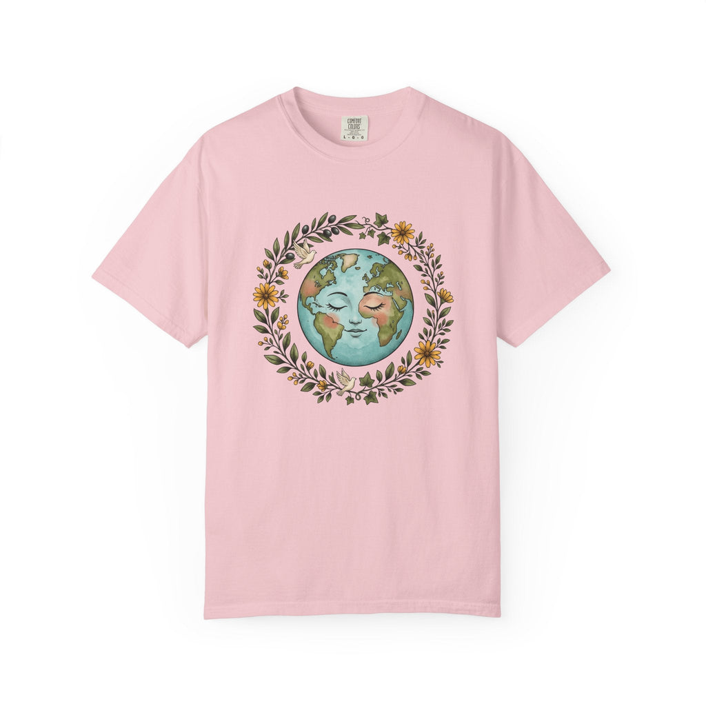 Planet Face Shirt Boho Chic Environment Unisex Gift product image 3