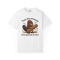 Beaver Log Shirt Funny Animal Unisex Gift Cartoon Tee Dam product image 1