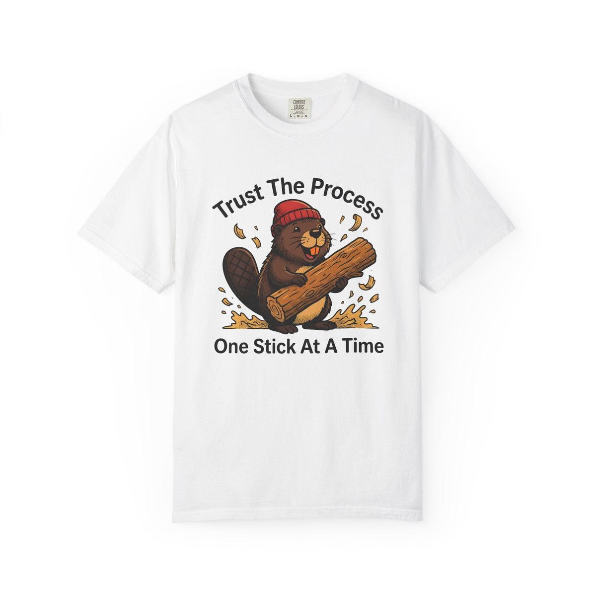Beaver Log Shirt Funny Animal Unisex Gift Cartoon Tee Dam product image 1