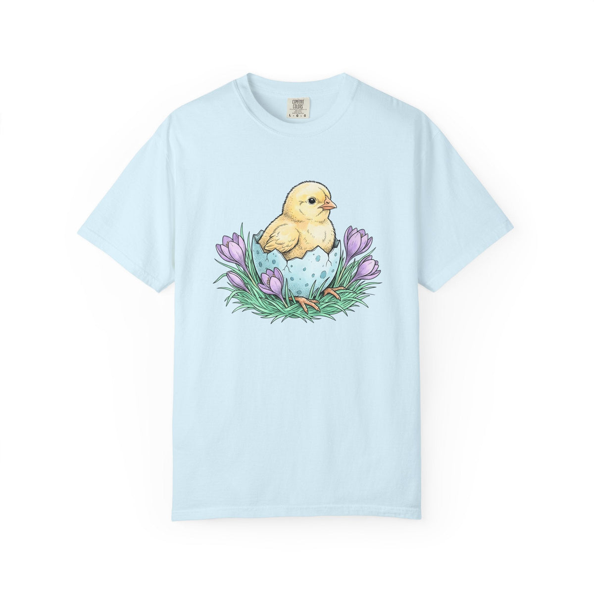 Chick Bird Shirt Easter Creature Gift Women Line Art Tee product image 2