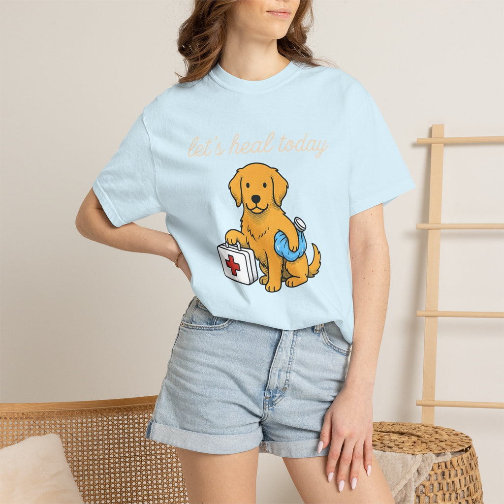 Golden Retriever Shirt Nurses Dog Unisex Gift Cartoon Tee product image 9