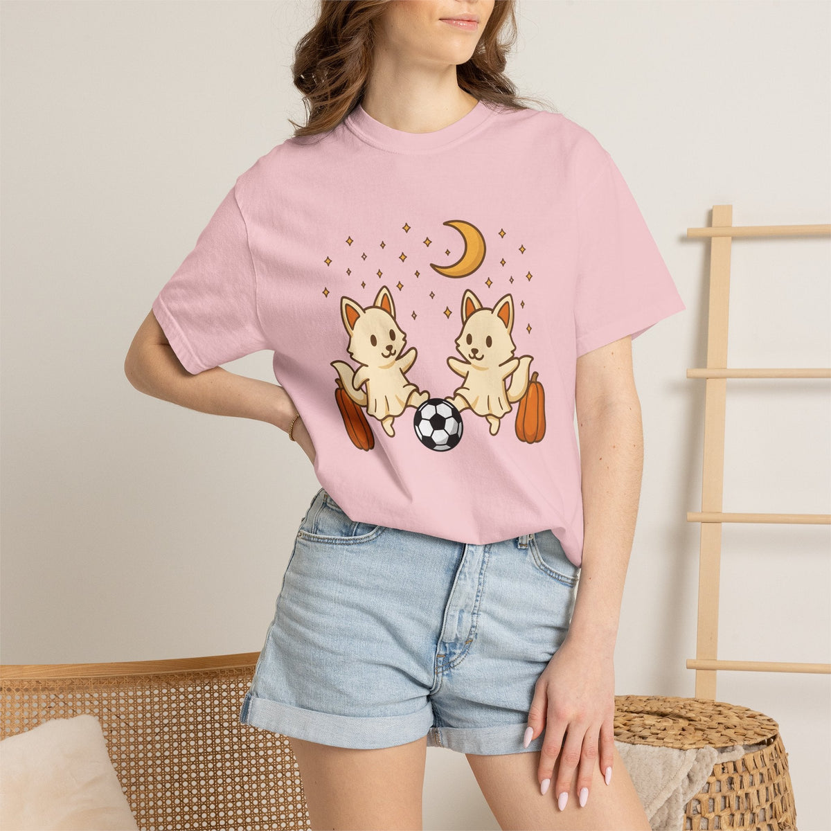 Fox Football Shirt Sports Holiday Gift Women Cute Tee product image 12