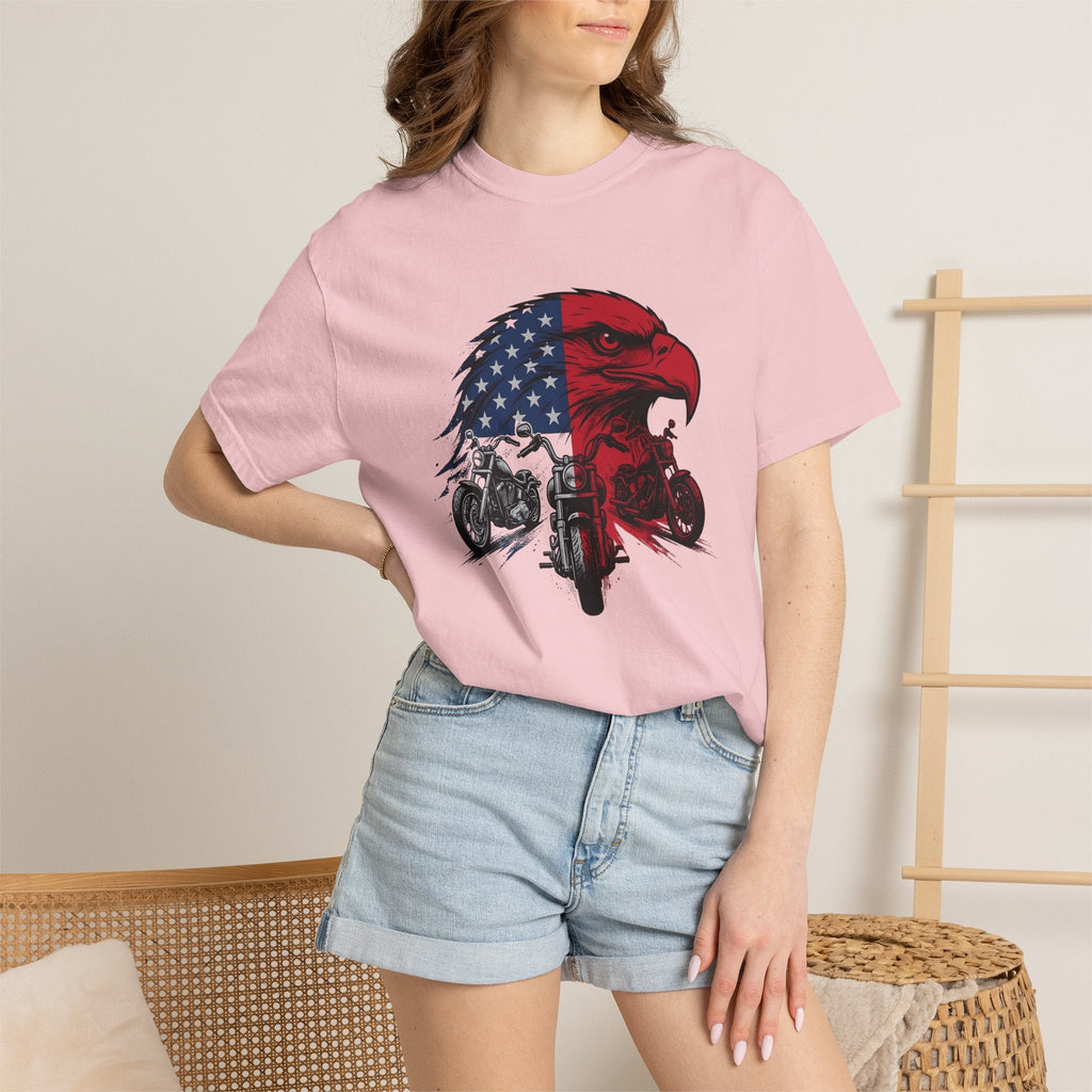 Eagle Motorbike Shirt America Riding Unisex Gift Usa Tee product image 12