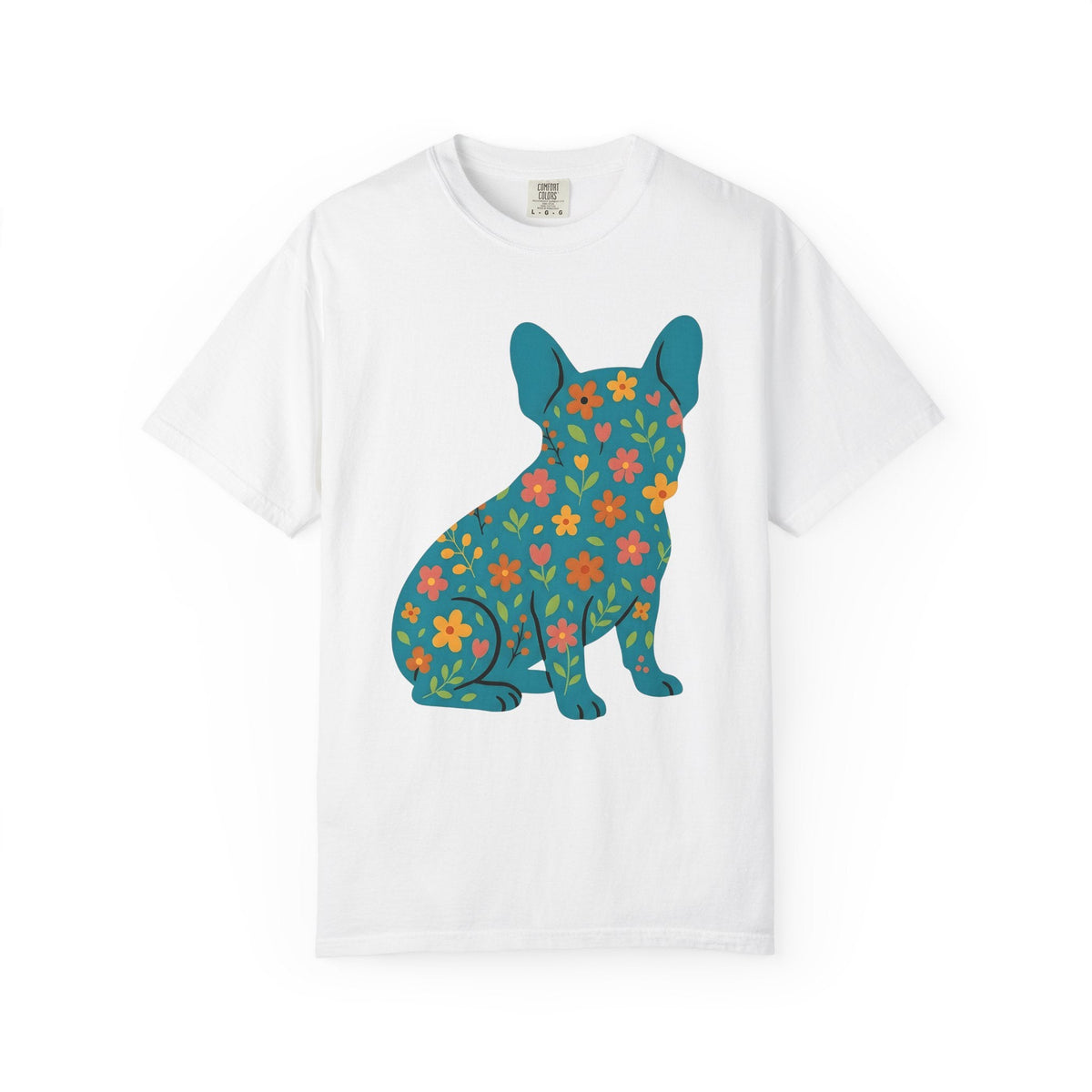 French Bulldog Shirt Dog Pet Unisex Gift Floral Tee T-Shirt product image 1