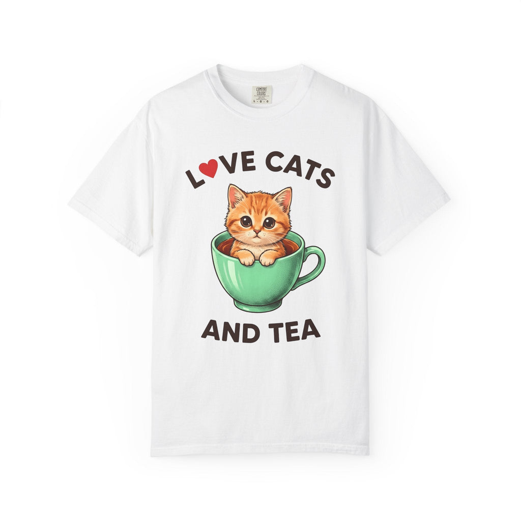 Kitty Teacup Shirt Cat Infusion Unisex Gift Playful Tee Cat Mug T-Shirt Cat Fan