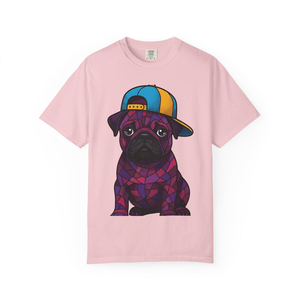 Pug Puppy Shirt Dog Casual Wear Unisex Gift Stained Glass product image 3