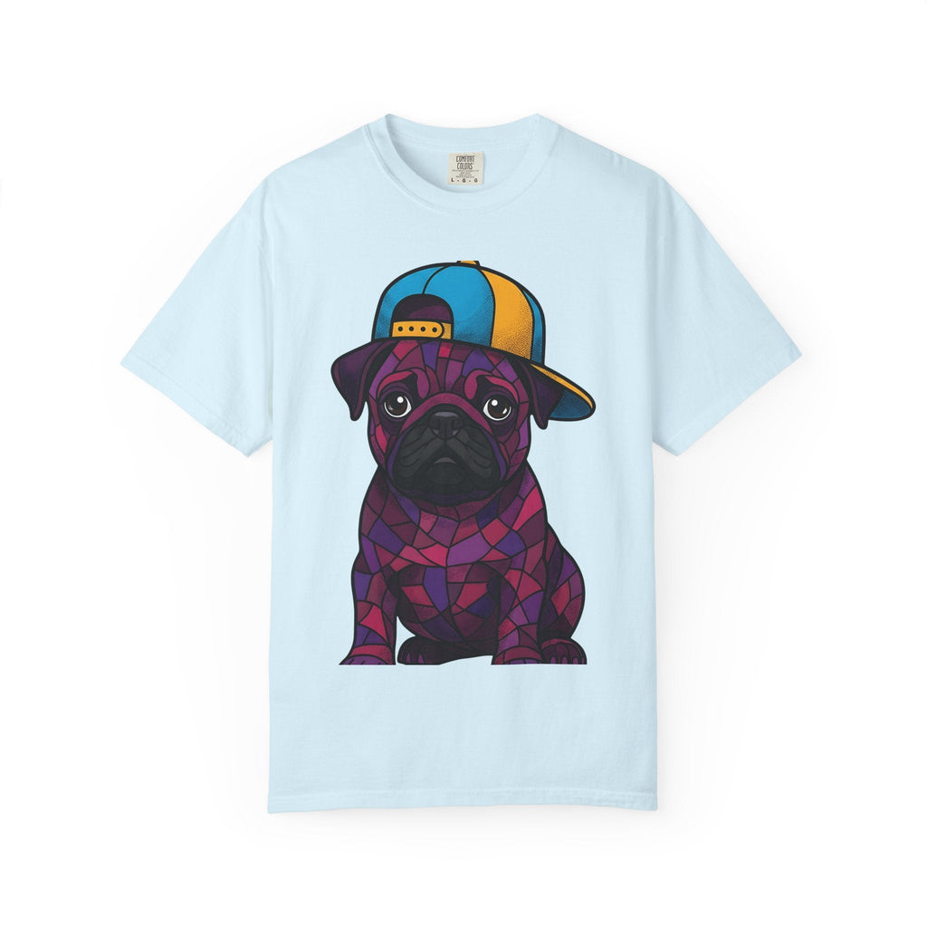 Pug Puppy Shirt Dog Casual Wear Unisex Gift Stained Glass product image 2