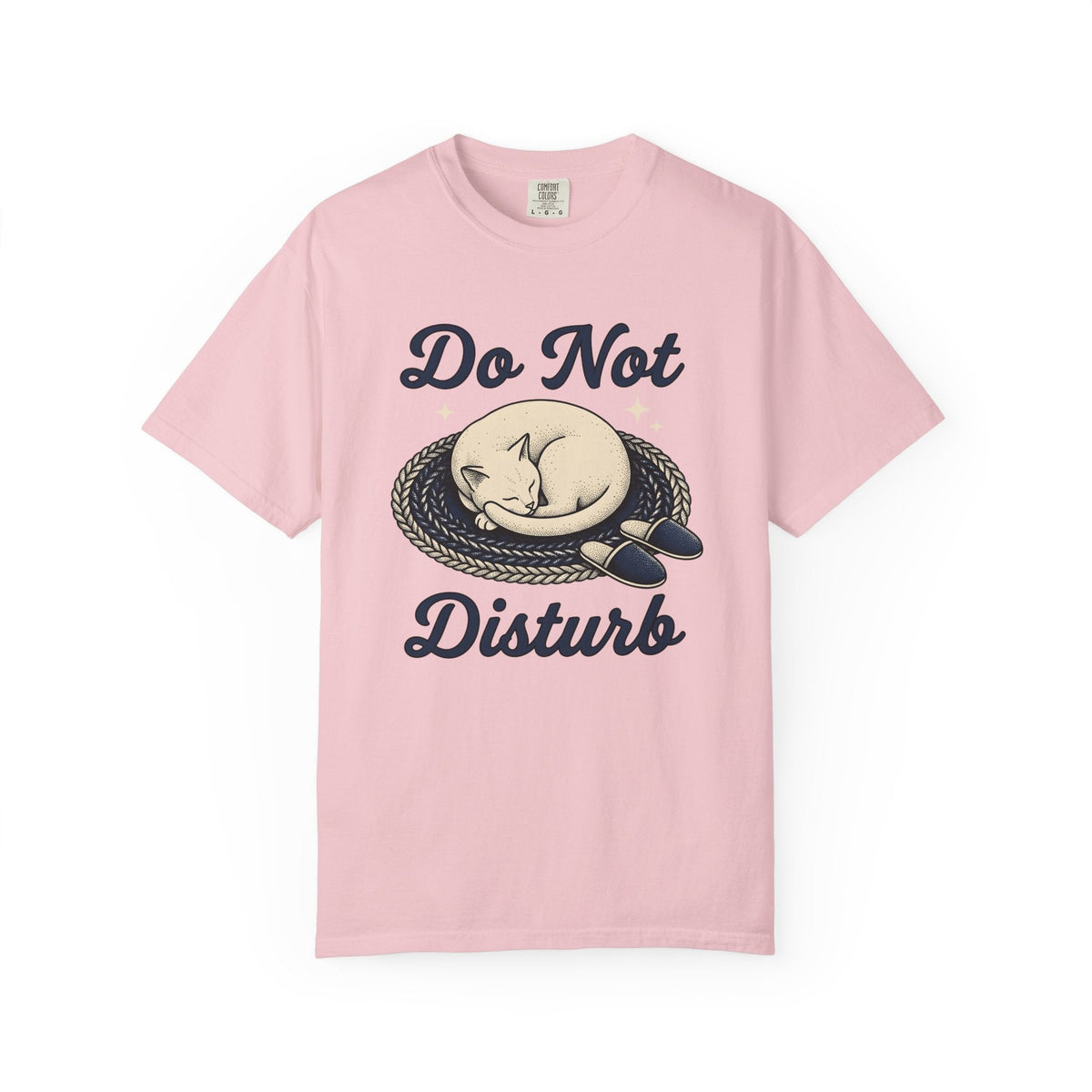 Napping Cat Shirt Cat Comfort Gift Women Retro Tee Kitten T-Shirt Cat Fan Vintage Tshirt Cozy Graphic Sketch House Shoes Tshirt