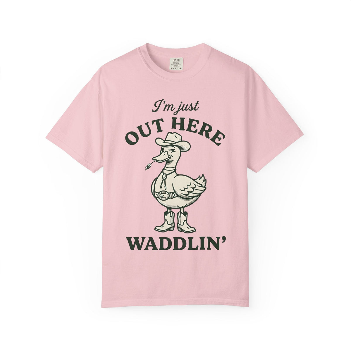 Western Duck Shirt Funny Wildlife Gift Women Comic Tee Duck T-Shirt Humor Fan Cartoon Tshirt Wildlife Graphic Retro Western Hat Tshirt