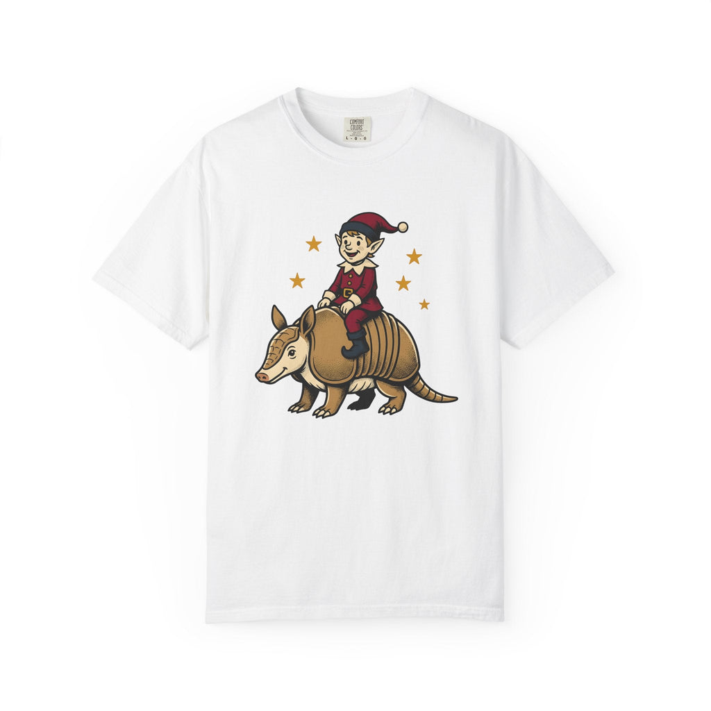 Elf Armadillo Shirt Christmas Fauna Gift Women Caricature product image 1