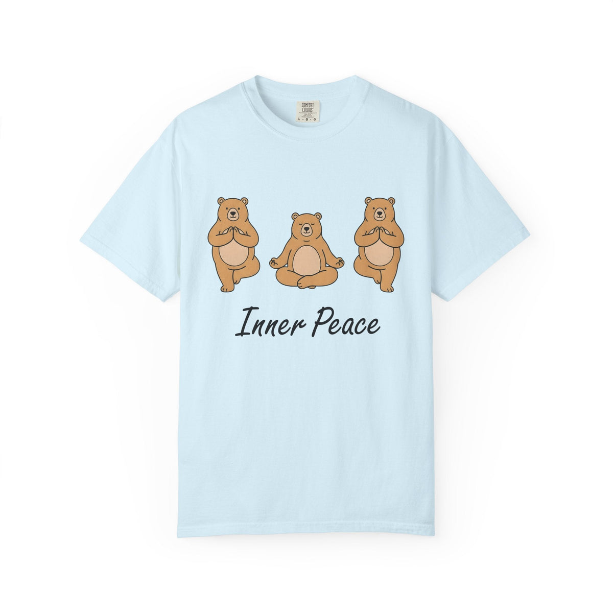 Meditation Bear Shirt Yoga Wildlife Unisex Gift Kawaii Tee product image 2
