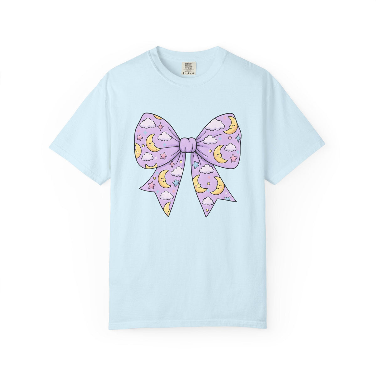 Night Bow Shirt Celestial Sweet Unisex Gift Hand Drawn Tee product image 2