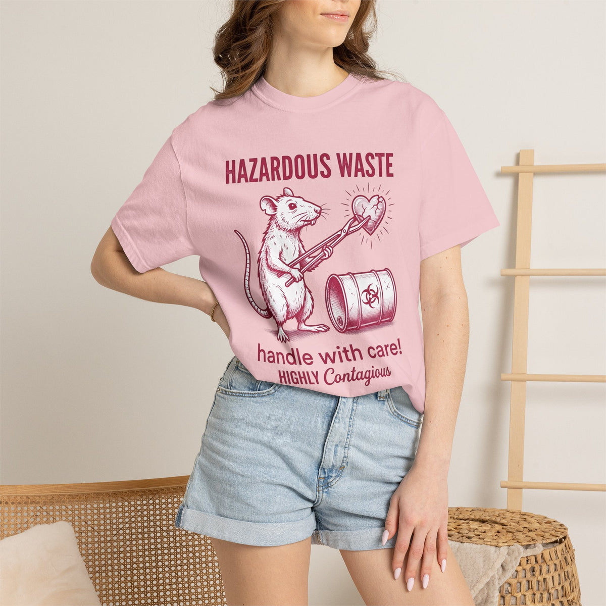 Mouse Heart Shirt Valentines Day Joke Unisex Gift Retro Tee product image 12