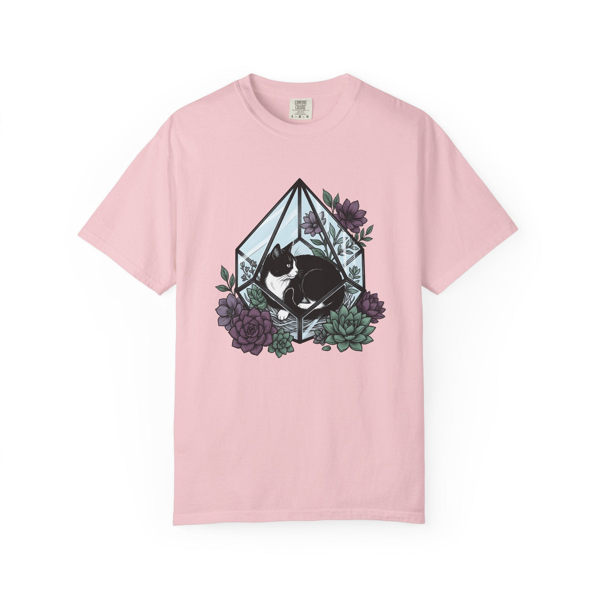 Tuxedo Cat Shirt Plants Unisex Gift Garden Tee Black product image 3