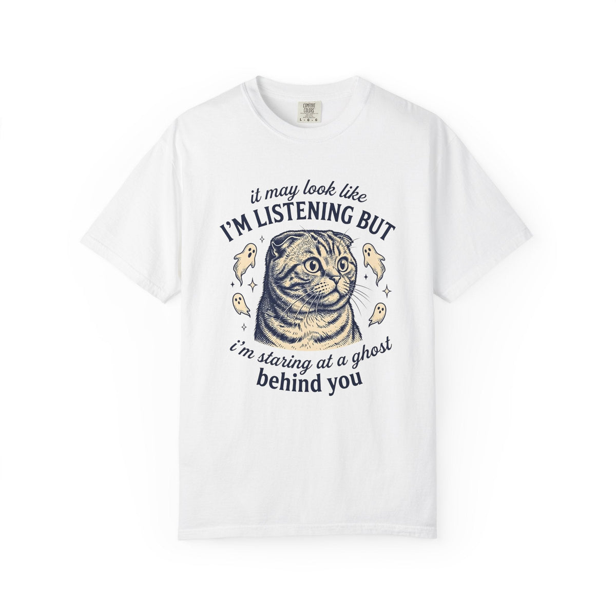 Tabby Cat Shirt Halloween Unisex Gift Vintage Tee Kitty product image 1