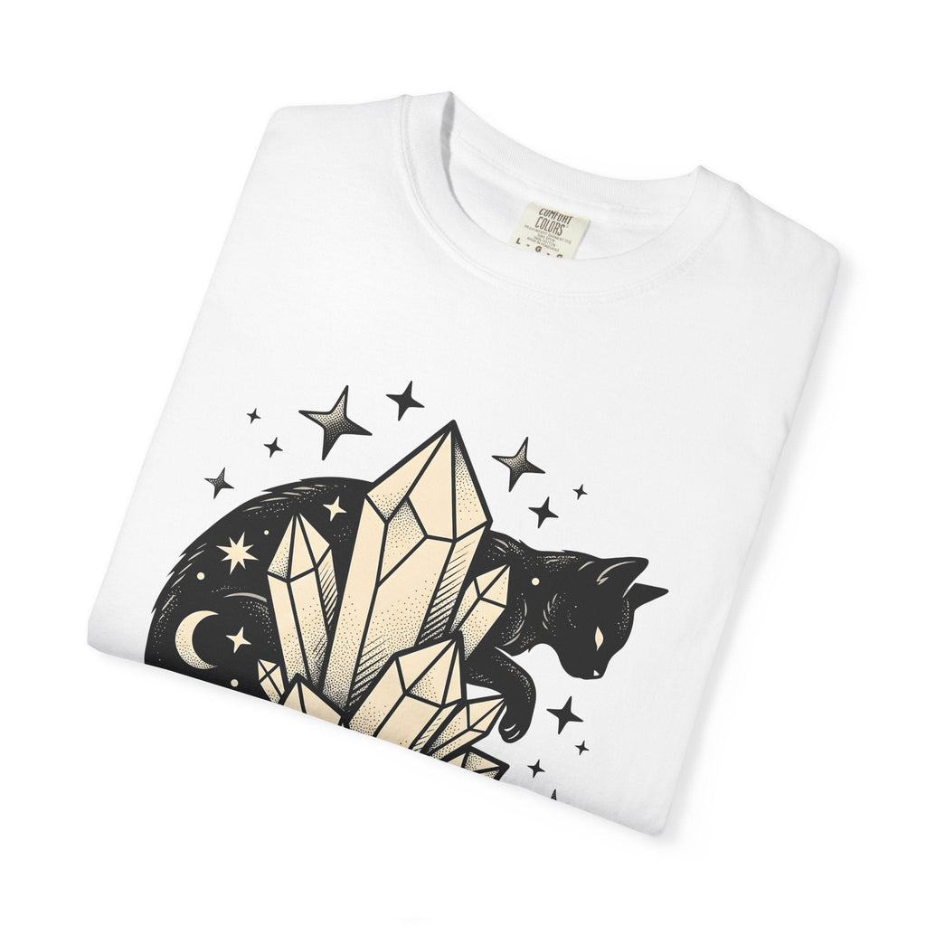 Black Cat Crystal Shirt Alternative Unisex Gift Witchy Tee product image 5