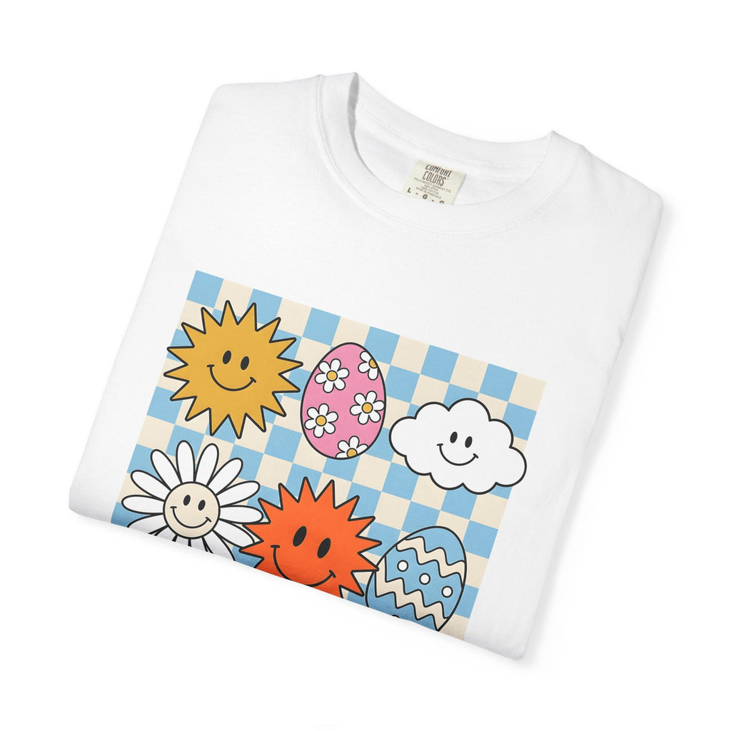 Smiley Faces Shirt Easter Spring Unisex Gift Cartoon Tee product image 5