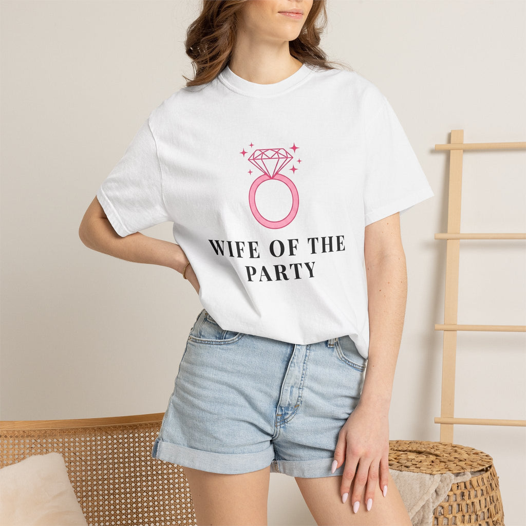 Diamond Ring Shirt Bridal Bachelorette Gift for Women Minimalist Tee Engagement