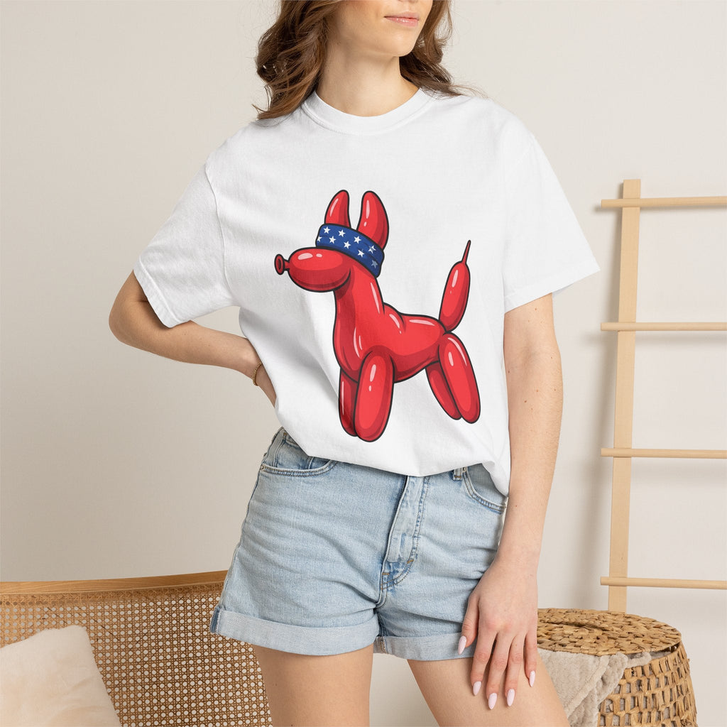 Balloon Pet Shirt Dog Patriotic Gift Women Graphic Tee product image 6